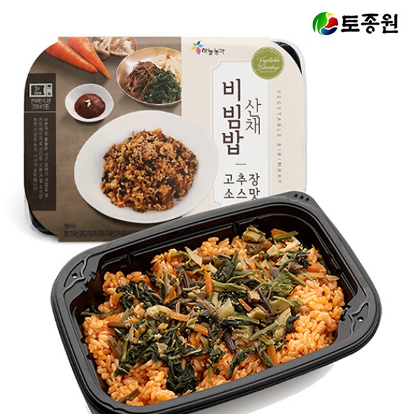 SKU00002 산채비빔밥 x 3팩 간편식 밀키트 건강식