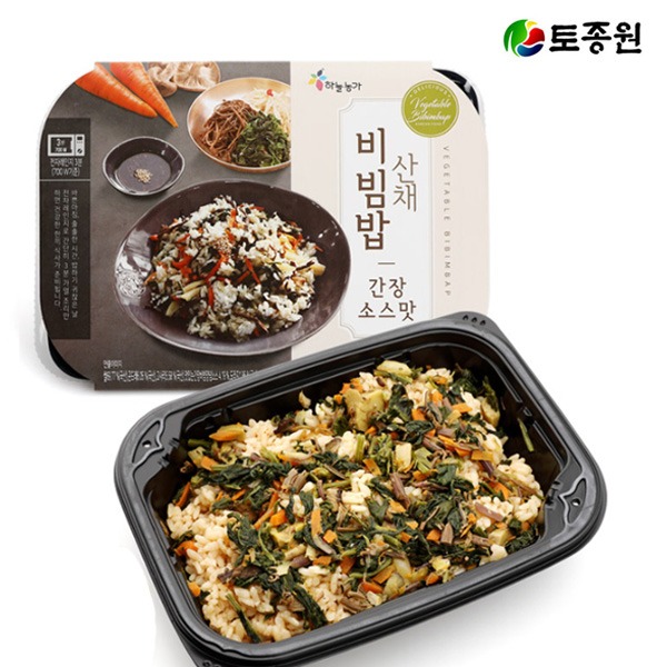 SKU00001 산채비빔밥 간장맛 x 3팩 간편식 밀키트 건강식